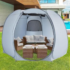 Alvantor منبثقة شاشة Screen House Room الفوري في الهواء الطلق التخييم مظلة Sun Shelter Gazebo للفناء ، الفناء الخلفي والفناء ، خيمة الخصوصية (2-10 شخص ، 8'x8 '10'x10' 12'x12 ')