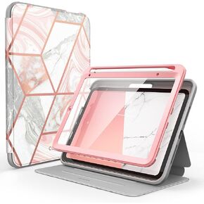 i-Blason for iPad Mini 7 Case (A17 Pro 2024), iPad Mini 6 Case (2021) 8.3 inch, Full-Body Trifold with Built-in Screen Protector Smart Cover with Auto Sleep/Wake & Pencil Holder, Cosmo Series (Ocean)