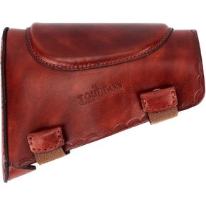 TOURBON Leather Recoil Pad Rifle Shotgun Buttstock Cheek Rest Pad Left Right Handed