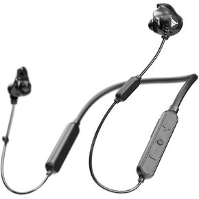 Decibullz Safe + Sound Wireless Bluetooth Headphone Custom Molded Earplugs, Comfortable Hearing Protection for Shooting, Hunting, Travel, Work, & Concerts (Black)