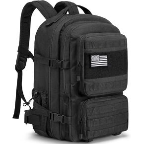 G4Free 45L Military Tactical Backpack for Men Large Army Molle Daypack 3 Day Assault Pack Bug Out Bag Hiking Rucksack(Green)