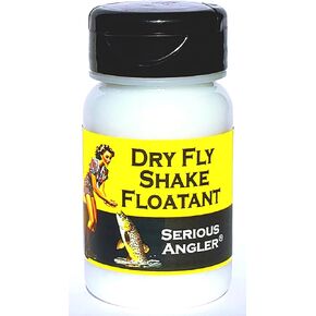 Dry Fly Shake Floatant - Fly Fishing Floatant Creates a Hydrophobic Powder Coating on Dry Flies Just by Shaking. Restores Soggy Flies to Dry High Floating Condition. Made in The USA.