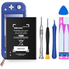 [6000mAh] Battery for Nintendo Switch Lite Battery HDH-003, Upgraded Replacement Battery Pack for Nintendo Switch Lite Game Console HDH-001, Game Player HDH-A-BPHAT-CO with Repair Tool Kit