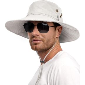 FURTALK Sun Hats for Men Fishing Hat UPF 80+ Foldable Wide Brim Outdoor Hiking Beach Summer Hats
