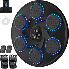 2024 New Model Music Boxing Machine with Boxing Gloves,Smart Bluetooth Music Wall Mounted Boxing Target,Boxing Training Boxing Equipment for HomeWorkout,Indoor and Gym.