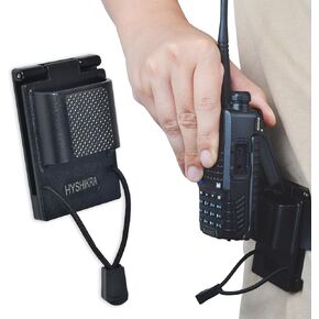 Universal Tactical Radio Holster for Waist Belt Accessories, Walkie-Talkie Belt Clip Holder for Baofeng Quansheng Retevis Kenwood Yaesu Midland HT