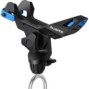 PLUSINNO 1/2/4 Pack Fishing Rod Holder for Ground, Upgraded Rod Holders for Bank Fishing, 360 Degree Adjustable Fishing Rod Holder Equipment, Fishing Gear, Fishing Gifts for Men.