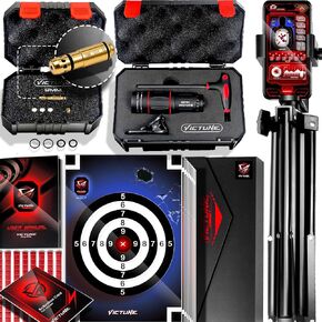 Victune Pro Dry Fire Training System Kit - 2025 AI Laser Training System for Pistols & Rifles w/ 9mm Laser Bullet, 14 Targets, Real-Time Chart and Voice Reporting, No Subscription, iOS/Android App