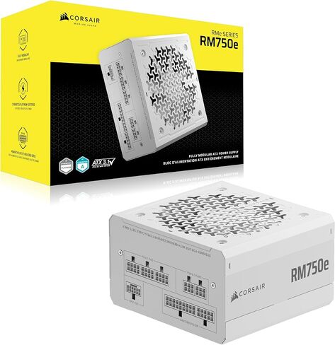 CORSAIR RM850e (2025) Fully Modular Low-Noise ATX Power Supply with 12V-2x6 Cable – ATX 3.1 & PCIe 5.1 Compliant, Cybenetics Gold Efficiency, 105°C-Rated Capacitors, Modern Standby Mode – Black in Kuwait