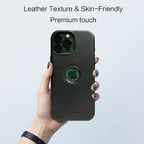بالنسبة إلى iPhone 16 Pro Max Case مع Magsafe - Premium Leather Back و Metallic Frame ، شحن لاسلكي مغناطيسي قوي ، حالة واقي شاق 16 Promax ، Brown ، in Kuwait