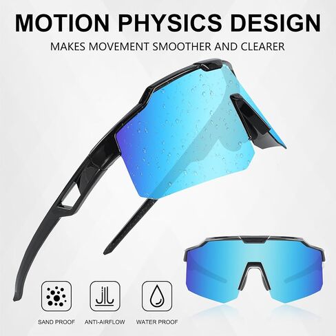 Cycling Sunglasses for Men Women,Youth Baseball Sunglasses,Lightweight Design UV400 Protection Sports Glasses in Kuwait