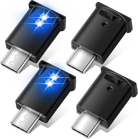 Frienda 4 قطع مصباح LED USB Mini ، RGB LED LED إضاءة داخلية DC 5V Smart USB LED ضوء الغلاف الجوي ، لوحة مفاتيح محمول مصباح ديكور للمكتب المنزلي ، سطوع قابل للتعديل ، 8 ألوان in Saudi Arabia
