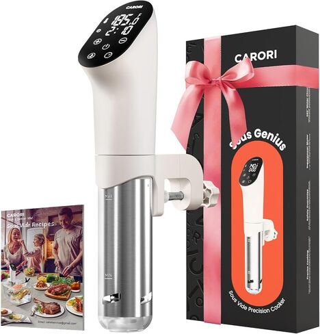 Sous Vide Machine 1100W, Sous Vide Precision Cooker, Ultra Quiet Immersion Circulator with Recipes, Accurate Temperature and Time Control with Adjustable Clamp, Brushless Motor, Black in Saudi Arabia