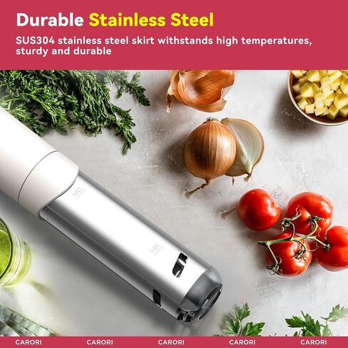 Sous Vide Machine 1100W, Sous Vide Precision Cooker, Ultra Quiet Immersion Circulator with Recipes, Accurate Temperature and Time Control with Adjustable Clamp, Brushless Motor, Black in Saudi Arabia