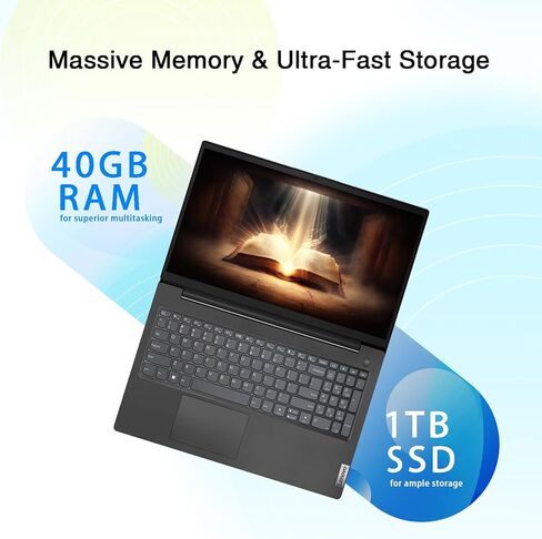 Lenovo V15 Business Laptop | Intel Pentium N6000 4-core Processor | 15.6 FHD (1920 x 1080) | 40GB RAM | 1TB PCIe SSD | Anti-Glare | WiFi-6 | Military Durability | Ethernet RJ-45 | Windows 11 Pro in Saudi Arabia