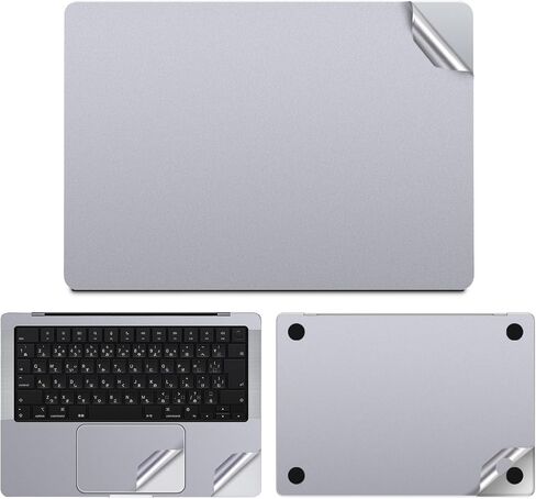 3 في 1 ملصق ملصق للجلد المحمول للجلد لعام 2024-2021 MacBook Pro 14 M4 M3 M2 M1 Pro/Max (A3112 A3401 A3185 A2992 A2918 A2779 A2442) غطاء محمول مضاد للكمبيوتر المضاد للقرص （Black）） in Kuwait