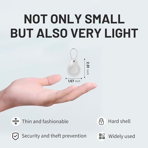 Airtag Holder, IPX8 Waterproof Airtag Keychain, Airtag Holder for Apple Airtag, Airtag Keyring with Wire Cable, Anti-Scratch GPS Case, Airtag Case for Key, Kids, Luggage, Backpacks, Pet Collar, 5 Pack in Saudi Arabia