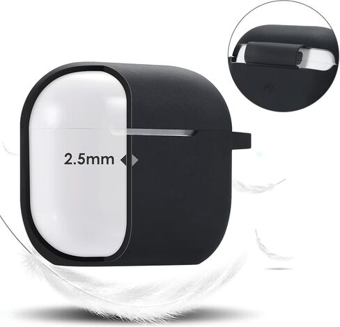غطاء حالة الحماية لـ Airpods Case Generation Casing ، علبة السيليكون الناعمة مع POM POM POM لطيف لطيف (وردي) in Kuwait