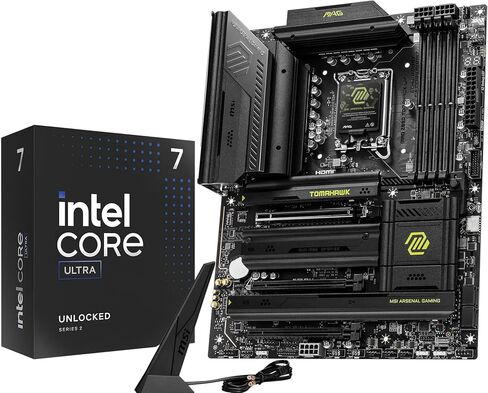 Micro Center CPU Motherboard Combo - Intel Core Ultra 7 265K 20 -Cores LGA 1851 Bundle معالج سطح المكتب مع MAG Z890 in Kuwait