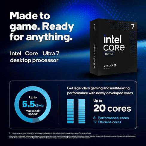Micro Center CPU Motherboard Combo - Intel Core Ultra 7 265K 20 -Cores LGA 1851 Bundle معالج سطح المكتب مع MAG Z890 in Kuwait