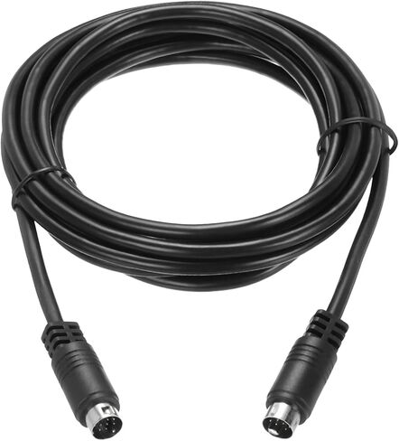 MECCANIXITY S Video Cable 10ft, Mini DIN 9 Pin S-Video Cable Male to Male Gold Plated Connector Transfer for TV Receiver Monitor S-VHS VCR DVD in Saudi Arabia