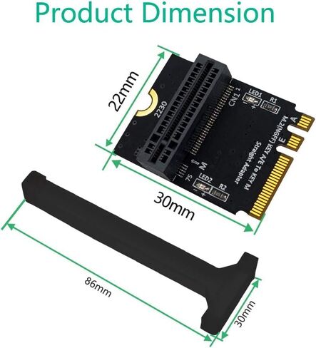 Sintech M.2 (NGFF) 2230 2242 NVME SSD to M2 A/E Key Port Card (Fit 2230,2242 nVME SSD) in Kuwait