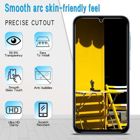 Slanku [3 Pack Screen Protector for Samsung Galaxy A16 5G / Galaxy A16 Tempered Glass, Touch Sensitivity, NO Bubbles, Anti Scratch in Kuwait