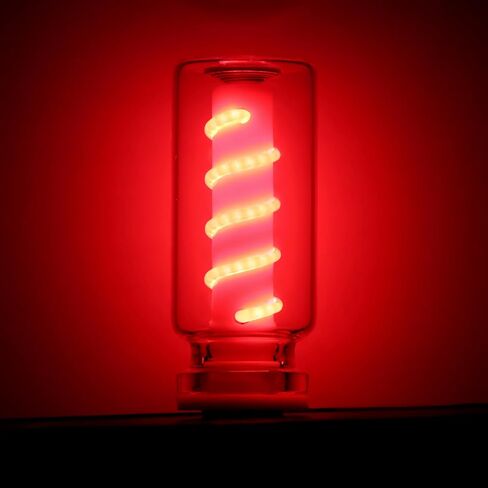 3D Dimmable Touch Control USB Car Interior Lights - Retro Creative LED Ambient Lighting, Universal USB Lights for Cars, bedrooms, Camping, Parties, Mini Decorative Lights (Clear-Red) in Kuwait