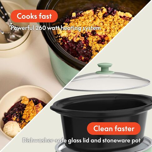 bella SAVOR 6qt Programmable Non-Toxic Slow Cooker, Oatmilk in Kuwait