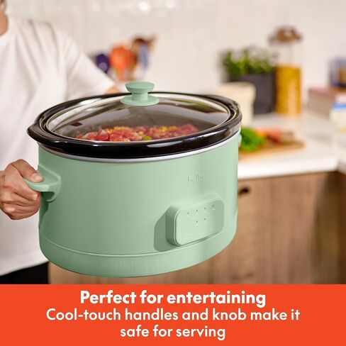 bella SAVOR 6qt Programmable Non-Toxic Slow Cooker, Oatmilk in Kuwait