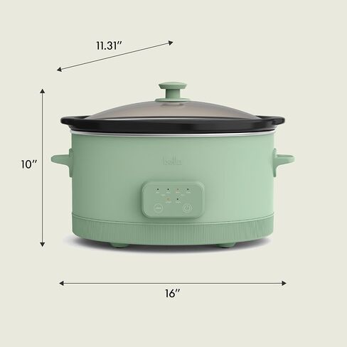 bella SAVOR 6qt Programmable Non-Toxic Slow Cooker, Oatmilk in Kuwait