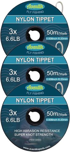 3/4 عبوات Aventik Fly Fishing Tippet Fresh Beded Leader Line Line Tippet Holder Invisible Fly Fishing Bass Fishing Carp Saltwater Line in Kuwait