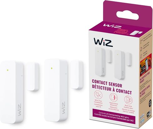 WiZ Contact Sensor – Home Monitoring, Home Automation, Real-Time Alerts, Light Alarms, Easy Setup​ in Saudi Arabia