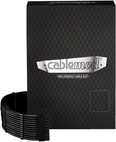 Cablemod E-series Pro Modmesh Sleeved 12V-2x6 12VHPWR Dual StealthSense Kit لـ EVGA G / G+ / P+ / T (الكربون) in Kuwait