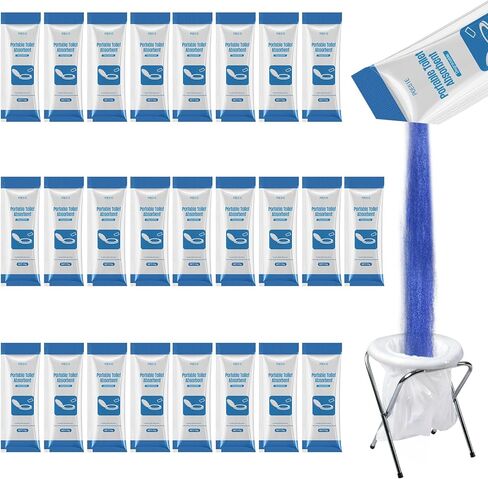 Poesie Poo Absorbent Gel Powder for Portable Toilet Camping Hiking Outdoor Portable Potty Resolution in Kuwait