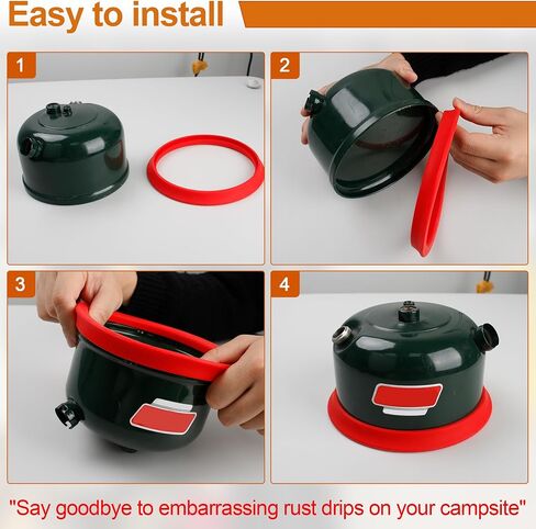 Sunjika Camping Kerosene Lamp Silicone Tank Base Protector for Coleman Coleman ، مقاومة للخدش ، جزء من فانوس التخييم المعزز للاستقرار ، مناسب لفوانيس كولمان 220.228.236.237.252،639 in Kuwait