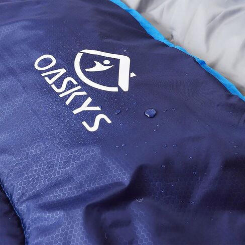 حقيبة النوم في Camping Oaskys - 3 موسم من الطقس الدافئ والبارد - سقوط الربيع الصيفي الخفيف للوزن المائي للبالغين - معدات معدات التخييم ، والسفر ، والهواء الطلق. in Kuwait