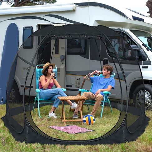 Alvantor Pop Up Screen Tent House Room Instant Outdoor Camping Canopy Sun Shelter Gazebo for Patio, Backyard & Deck, Privacy Tent(2-10 People, 8'x8' 10'x10' 12'x12') in Kuwait