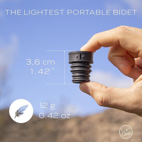 Culoclean Portable Bidet للمرحاض أو السفر أو التخييم. متوافق مع كل زجاجة. سرية ، صحية أو دش السفر. سدادة قابلة للإنقاذ. فوهة Backcountry Bidet (ألوان 4pcs) in Kuwait