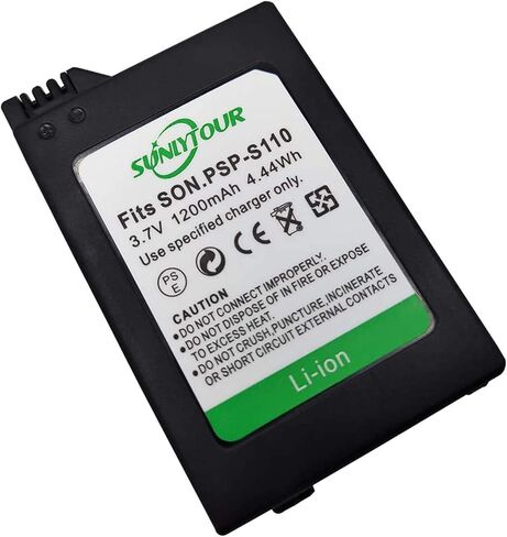 PSP-110 Battery PSP-110 PSP 110 Replacement Battery 1800mAh Compatible with PSP Portable PlayStation PSP 1000 Series in Saudi Arabia
