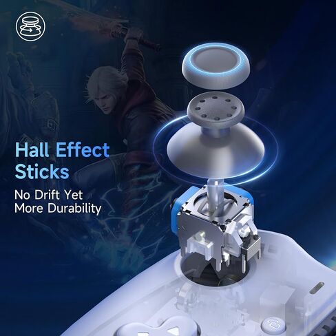 وحدة تحكم ألعاب المحمول EasySmx M15 BT لـ Android/iPhone 15 Series ، وحدة تحكم Android مع Hall Trigger/Awysticks للعب Minecraft ، Cod (Black) in Kuwait