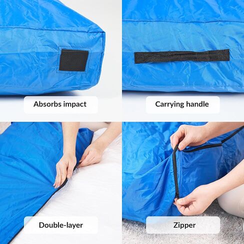 Crash Pad for Kids Sensory | Big 5Ft x 5Ft Or 3Ft x 4Ft | Autism Sensory Crash Pad for Jumping & Play | Crashpad | Soft Foam Landing for Kids | Giant Pillow & Mat | Also Climbing & Gymnastics in Saudi Arabia