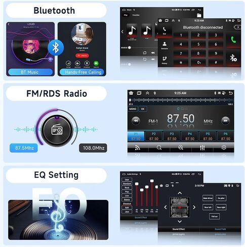 Podofo 8 Core+2G+64G CAR Radio To Toyota Hilux 2015-2020 ، Apple Carplay Android Auto Car Stereo ، 10.1 " in Saudi Arabia