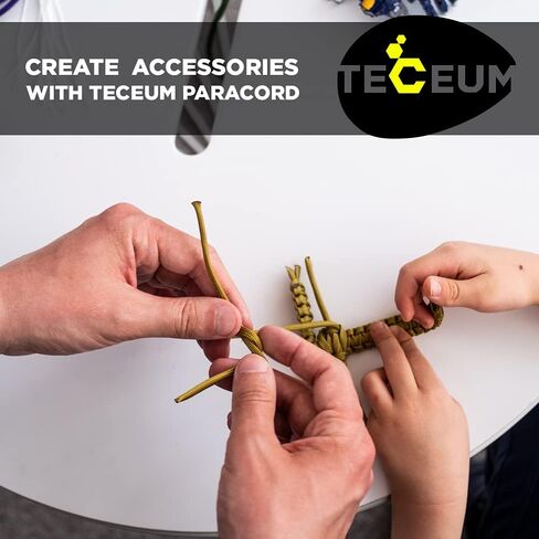 Teceum 5/32 "Paracord Rope 1000 - 1000ft / 200ft / 100ft / 50ft - Tactical Parachute Cord 4mm - 45+ Color in Kuwait