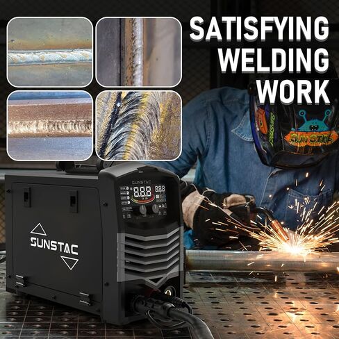 140Amp MIG Welder, 110V Flux Core MIG Welder/Lift TIG/Stick 3 in 1 Welding Machine with Synergic Control and IGBT Inverter, Portable Gasless MIG Welder with Intelligent LCD Display in Saudi Arabia