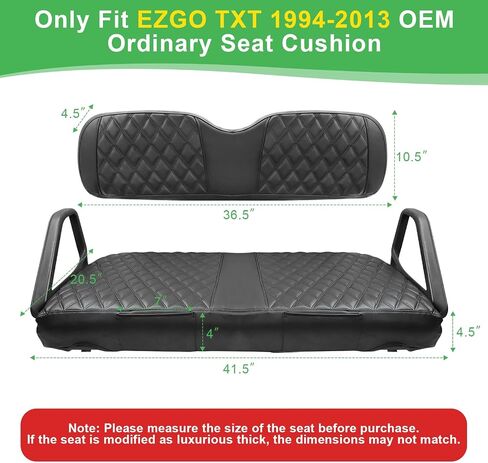 Yamaha Drive/G29 Seat Covers, Golf Cart Front Seat Covers for Yamaha 2007-2016 OEM Ordinary Seat, Thick Vinyl Leather Comfortable/Breathable, No Need Any Tools or Detaching Armrests in Saudi Arabia