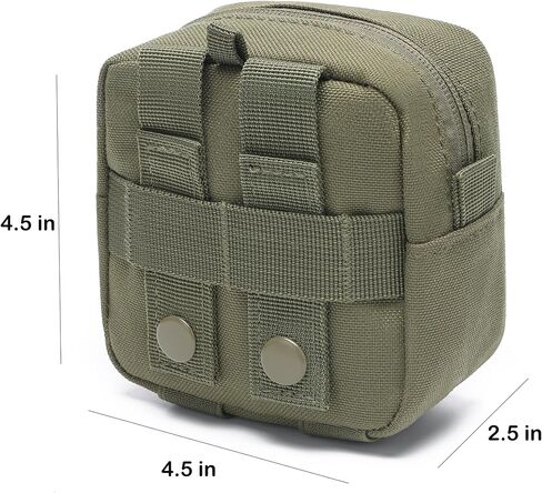 2 Pack Mini Tactical Molle Compact Ammo Pouch - General Purpose Admin Pouches Small Admin Molle Pouches EDC Tool Utility Multi-Purpose Waist Belt Pouch in Kuwait