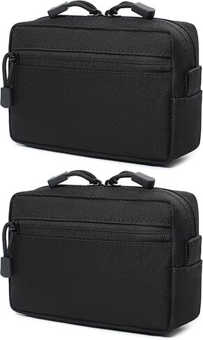 2 Pack Mini Tactical Molle Compact Ammo Pouch - General Purpose Admin Pouches Small Admin Molle Pouches EDC Tool Utility Multi-Purpose Waist Belt Pouch in Kuwait