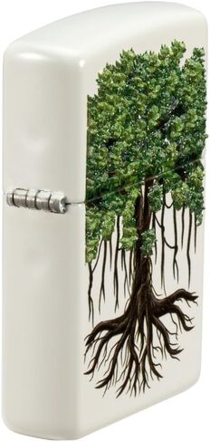 Zippo Tree of Life Woodgrain Design Glacier Pocket Lighter in Saudi Arabia