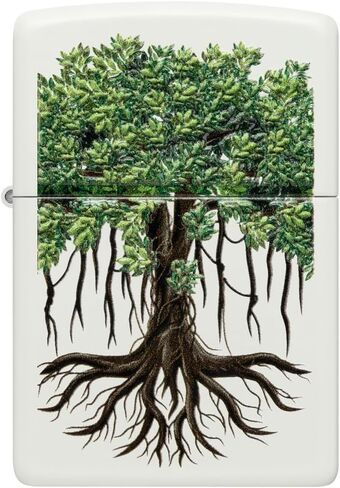 Zippo Tree of Life Woodgrain Design Glacier Pocket Lighter in Saudi Arabia